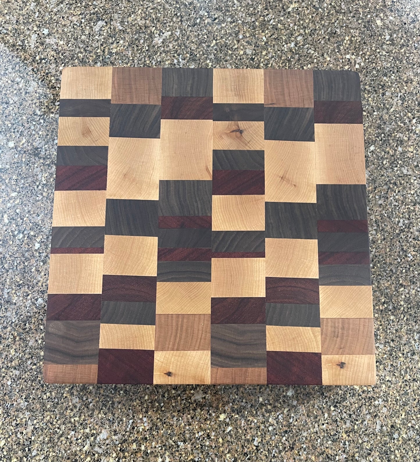 Materials: Cherry, Walnut, Maple & Padauk
Cutting board
